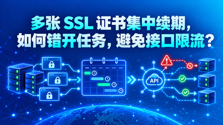 多张 SSL 证书集中续期，如何错开任务，避免接口限流？