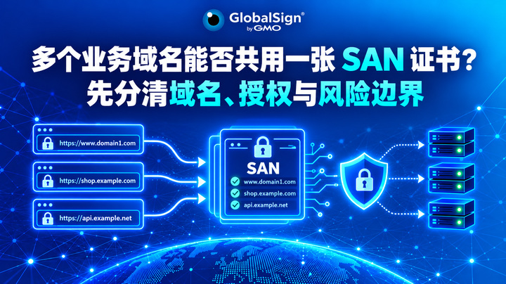 多个业务域名能否共用一张 SAN 证书？先分清域名、授权与风险边界