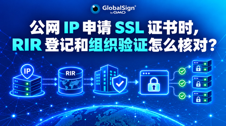 公网 IP 申请 SSL 证书时，RIR 登记和组织验证怎么核对？