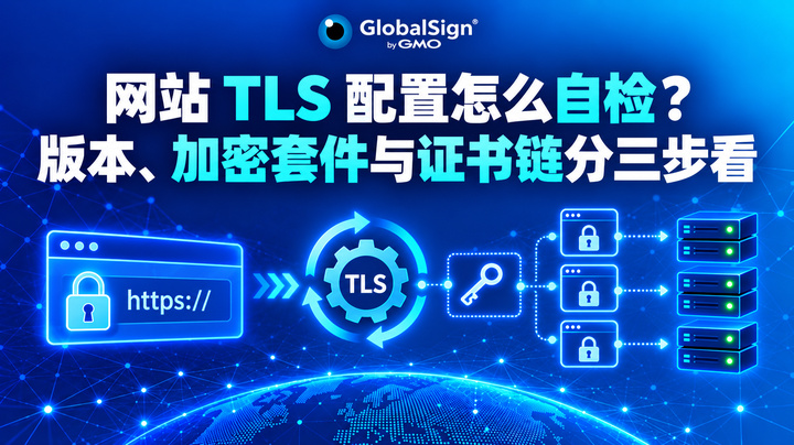 网站 TLS 配置怎么自检？版本、加密套件与证书链分三步看